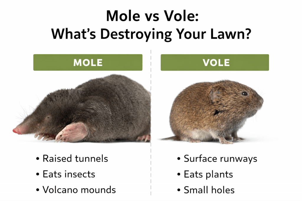 Mole vs Vole